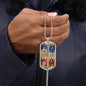 Archangels Michael, Arch Angel Michael, Personalised Gift, Archangel Gabriel, Archangel Raphael, Archangel Uriel military dog tag necklace
