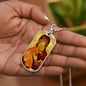 Theotokos Eleusa Vladimir Dog Tag Military pendant necklace