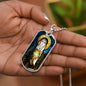 St Clare of Assisi Dog Tag necklace