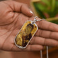 Virgin Mary Eleusa Vladimir Dog Tag military necklace