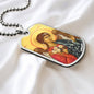 Archangel Barachiel Dog Tag military pendant necklace