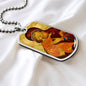 Theotokos Eleusa Vladimir Dog Tag Military pendant necklace