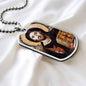 Jesus Christ Pantocrator Icon of Sinai Dog Tag Military Necklace