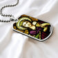 Saint Barbara Stained Glass Dog Tag pendant necklace