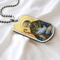 Saint Columba of Iona  Dog Tag military pendant necklace