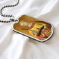 Saint Lucy Dog Tag military pendant necklace