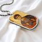 St Demetrius by Panselinos dog tag necklace