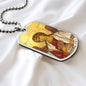 Archangel Jegudiel Dog Tag military pendant necklace