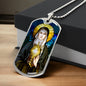 St Clare of Assisi Dog Tag necklace