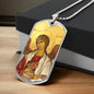 Archangel Jegudiel Dog Tag military pendant necklace
