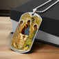 Saint Trinity Old Testament Icon Dog Tag military pendant necklace