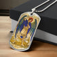 St Michael the Archangel dog tag necklace