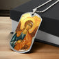 Archangel Raphael Dog Tag military pendant necklace
