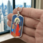 Saint Christopher Dog Head Dog Tag pendant necklace
