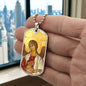 Archangel Jegudiel Dog Tag military pendant necklace