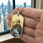 Saint Columba of Iona  Dog Tag military pendant necklace