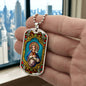Sacred Heart of Mary Dog Tag military pendant necklace