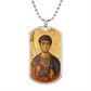 St Demetrius by Panselinos dog tag necklace