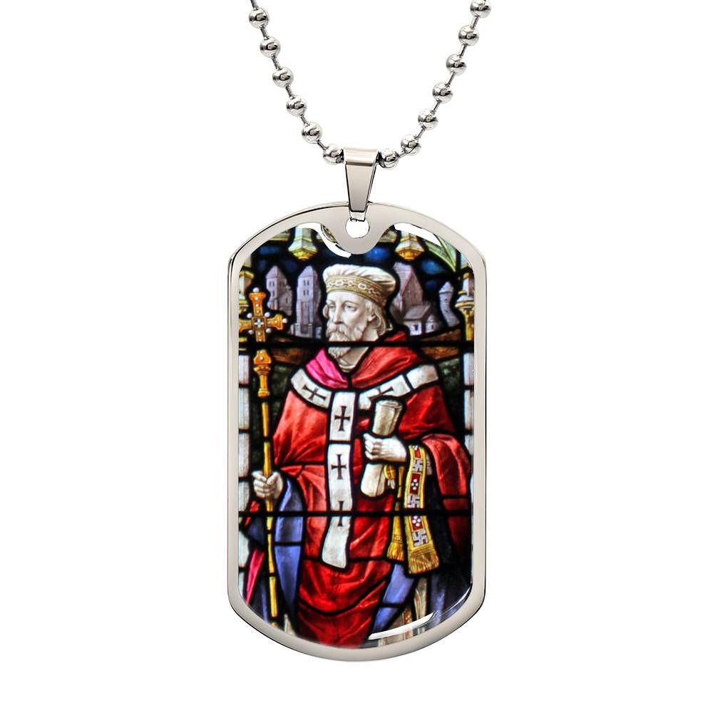 Saint Theodore of Tarsus dog tag necklace