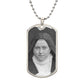 St Thérèse of Lisieux dog tag necklace