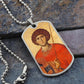 St George by Panselinos dog tag necklace