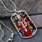Saint Theodore of Tarsus dog tag necklace