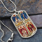 Archangels Michael, Arch Angel Michael, Personalised Gift, Archangel Gabriel, Archangel Raphael, Archangel Uriel military dog tag necklace