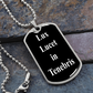 Lux lucet in Tenebris dog tag pendant necklace, And the light shineth in darkness, John 1:5,