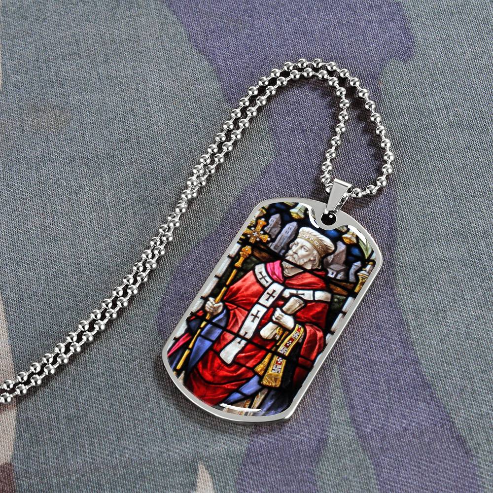 Saint Theodore of Tarsus dog tag necklace