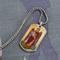 Archangel Michael Dog Tag necklace