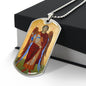 Archangel Michael Dog Tag necklace
