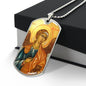 Archangel Raphael Dog Tag military pendant necklace