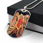 Descent into Hell dog tag necklace