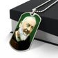 Padre Pio dog tag necklace