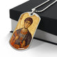 St Demetrius by Panselinos dog tag necklace