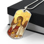 Archangel Jegudiel Dog Tag military pendant necklace