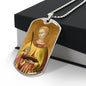 Saint Lucy Dog Tag military pendant necklace
