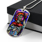 Saint Columba of Iona Dog Tag military pendant necklace