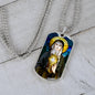 St Clare of Assisi Dog Tag necklace