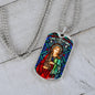 St Cecilia Dog Tag Necklace
