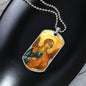 Archangel Raphael Dog Tag military pendant necklace