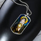 St Clare of Assisi Dog Tag necklace