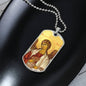 Archangel Jegudiel Dog Tag military pendant necklace