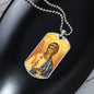 Guardian Angel  Dog Tag  necklace