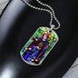 Saint Abigail Dog Tag military necklace
