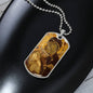 Virgin Mary Eleusa Vladimir Dog Tag military necklace