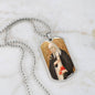 Saint Catherine of Siena Dog Tag military pendant necklace