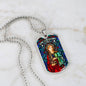 St Cecilia Dog Tag Necklace