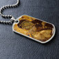 Virgin Mary Eleusa Vladimir Dog Tag military necklace