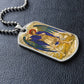 St Michael the Archangel dog tag necklace